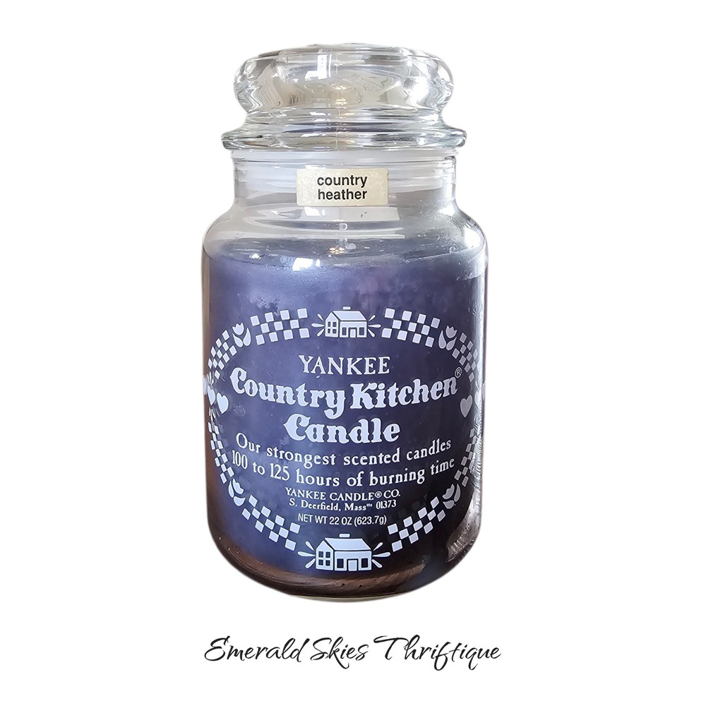 Yankee Candle COUNTRY HEATHER Large Jar 22 Oz Retired NEW HTF 22 OZ Free ship